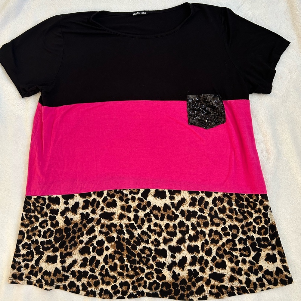 HEMISH USA blouse 🩷🖤✨